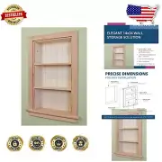 Moisture Resistant 14x24 Real Wood Medicine Cabinet - 4-Shelf Storage Solution