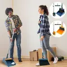 3Pcs Floor Sweeping Set with Long Handle 180°Rotating Floor Broom Squeegee yas
