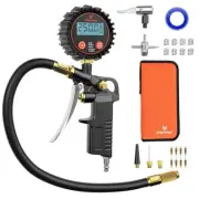 T500 Digital Tire Pressure Gauge with Inflator, Tire Gauge 0-250 PSI,