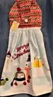 **NEW**Handmade "Merry Christmas Snowmen!" Hanging Kitchen Hand Towel #3026