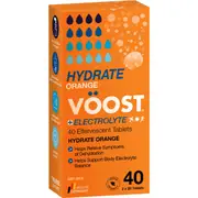 Voost Hydrate Orange + Electrolyte Effervescent Tablets 40 pack