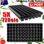5x 72 Hole Plant Seed Grow Box Insert Propagation Nursery Seedling Starter Tray