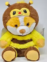 Disguisimals Stuffed Animal Cuddles the Corgi Bee Plush Peek-A-Boo Toys Dog