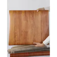 在飛比找ETMall東森購物網優惠-加厚棕色科技木原木北歐橡木防水壁紙貼膜家具貼皮木紋貼紙自粘膜