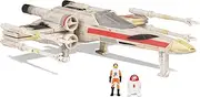Star Wars Micro Galaxy Squadron SWJ0092 X-Wing, Wedge Antilles & R2-A3, 12.5 cm Vehicle with Figures