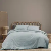 Ardor Boudoir Queen Earth Double Gauze Quilt Cover Set - Chambray