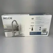 New MOEN Nolia Single Handle Pull-Down Sprayer Kitchen Faucet w/ Reflex Stainles