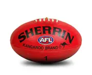 Sherrin KB Synthetic AFL Football In Red Size 1