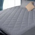 King Size Mattress Pad Cotton Top Mattress Cover Quilted Fitted Mattress Protect