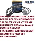 SPARK PLUG IGNITION LEADS FOR CALAIS BERLINA V6 HOLDEN COMMODORE 3.8L VS VT VX