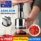 Onion Cutter Vegetable Garlic Pressing Stainless Chopper Slicer Kitchen AU