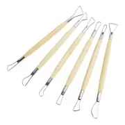6x Double Ended Wax Carving Clay Sculpting ToolSet Pottery Modelling Craft Kit