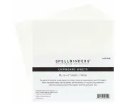 Spellbinders Chipboard Sheets 6"X6" White*