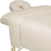 ForPro Premium Flannel 3-Piece Massage Sheet Set for Massage Tables, Includes