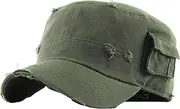[KBETHOS] Cadet Army Cap Basic Everyday Military Style Hat (Now with STASH Pocket Version Available)
