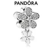 New 100% Genuine Authentic Pandora Dangling Daisy Flower Pavé Charm 792098CZ