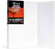 Elan Cotton Canvas Panels 8x12, 8-Pack Canvas Boards for Painting, Painting Canvas, Canvases for Painting, Art Board Bulk, Art Canvas Board, Blank Canvas Panel, Plain Canvas Board Art Canvas Panels