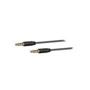 63826 cable Jacka 3.5 mm 4 pin plug, 1 m black on both sides Goobay