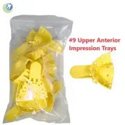 Dental Grillz Upper Anterior Teeth Plastic Mold Impression Trays UA #9 12/bag