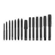 14Pcs Metric Right Hand Machine Straight Fluted Screw Thread Tap Set Metric Plug