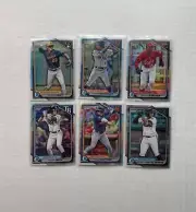 2024 Bowman Chrome Refractor Lot of 6 - De Los Santos, Sanchez, Etc.