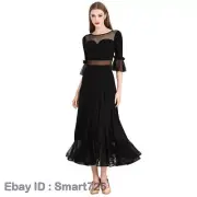 Womens Latin Salsa Cha Cha Tango Ballroom Dance Dress Standard Performance Dress