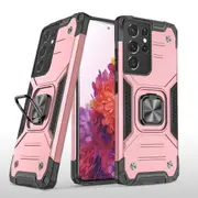 MCC Shockproof Samsung Galaxy S23 Ultra 5G Heavy Duty Case Cover Ring S918 [Rose Gold]