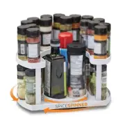 360 Rotation Spice Rack Turntable Bathroom Organizer for Home Office Vanity