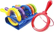 Set of 6 Kids Jumbo Magnifying Glass with Stand,Easy Grasp Magnifiers Toddler Science Kits Accessories,Teaching,Reading Books,Maps,Insects