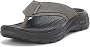 [Skechers] Men's Arch Fit Motley Sd-Rigel Canvas Thong Sandal
