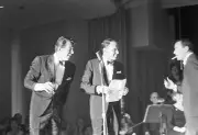 Dean Martin improvising a sketch actor and singer Frank Sinatras c- Old Photo