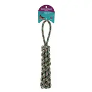 Paws & Claws Military Braided Tugger Pet Rope Interactive Dog Play Toy 35x4cm
