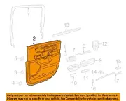 CHRYSLER OEM 19-20 1500 Rear Door Interior Trim-Door Trim Panel 6SL57HL1AA