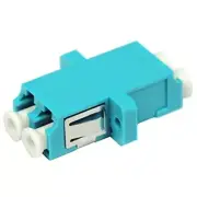 10-Gig LC to LC Multi-mode Duplex OM3 Fiber Optic Adapter Coupler Connector Aqua