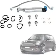 Turbo Turbocharger Oil Feed Line & Oil Return Line & Gasket Seals Set Fit for Mini Cooper R55 R56 R57 R58 R59 R60 R61 2007-2016# 11657534454, 11658617069, 11427557009