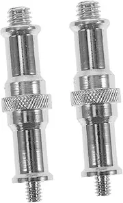 FELTECHELECTR 2Pcs Male Threaded Screw Adapter Spigot for Light Stand All Construction Durable Photography Tool for Flash Light and Tripod Accessories