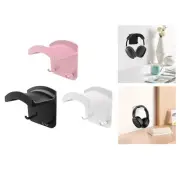 Headphone Holder Wall Mount Support Rack Practical Multifunction with 2 Hook