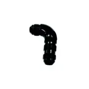 Aeroflow AF533-08BLK 90 Deg Bulkhead -8AN Full Flow Black No Restriction Nut ...