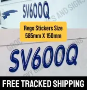 2XBoat Rego Stickers 150mm Custom Rego Decal Complete Numbers High Quality Vinyl