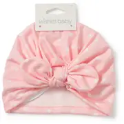 Wishes Baby Polka Dot Print Turban - Pink