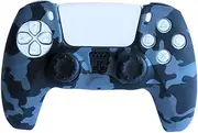 Camouflage Pattern Silicone Skin Cover for PS5 Controller with 2 Handles to Match The Remote Control