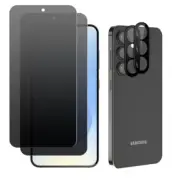 [2+2 Pack] Galaxy S25 Plus/S25+ Privacy Screen Protector, 2 Pack Privacy