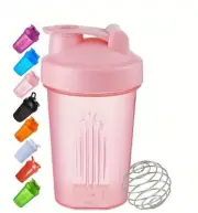1x Protein Shaker 500ml Supplement Drink Blender Mixer Bottle with Mixing Ball