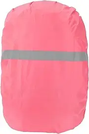 CAPASTEC Reflective Backpack Rain Cover, Waterproof Rain Cover for Backpack, Polyester Backpack Cover for Outdoor Hiking, Riding, Small, Pink