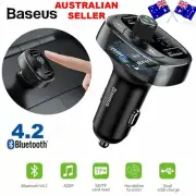 Radio Car Bluetooth Kit Wireless FM Transmitter Dual USB Charger MP3 Player