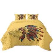Native American Chief Fox Coverlet