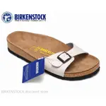 BIRKENSTOCK MADRID 男/女經典軟木米色皮革拖鞋 34-44。