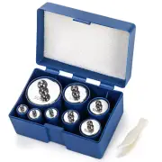8PCS 1000G Calibration Weights, Gram Precision Steel Scale Calibration Weight Ki