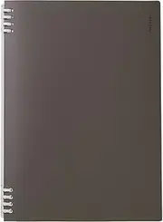 Kingjim CN9856TE Ring Notebook, Tefline, A4, Black