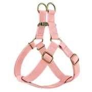 Step in Dog Harness - Adjustable Faux Leather Dog Harness with Antique Bronze...